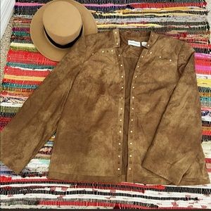 Plus size 18 BOHO brown tan Jackets blazer